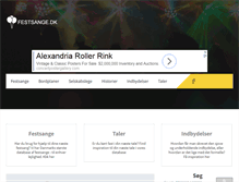 Tablet Screenshot of festsange.dk